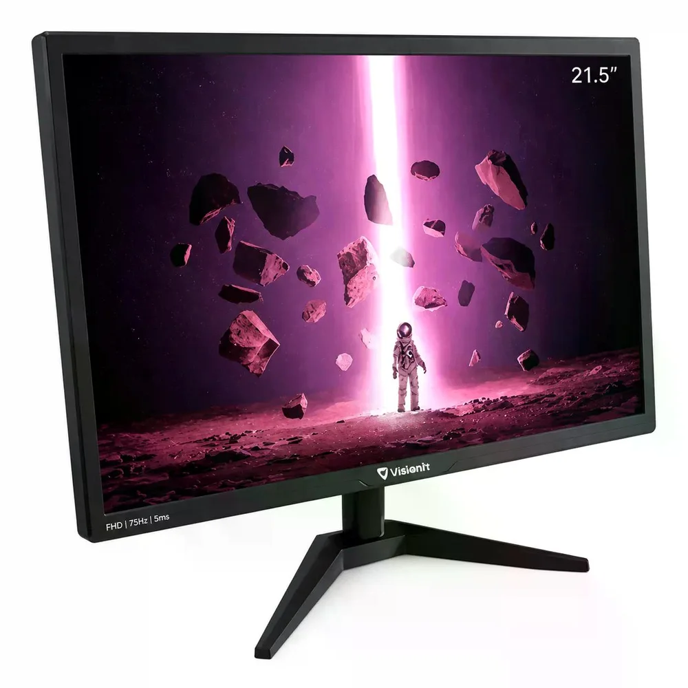 Monitor Valianty 21,5", Full Hd, 75hz, HDMI/vga, Preto, Vt215x Monitor Valianty 21,5", Full Hd, 75hz, HDMI/vga, Preto, Vt215x