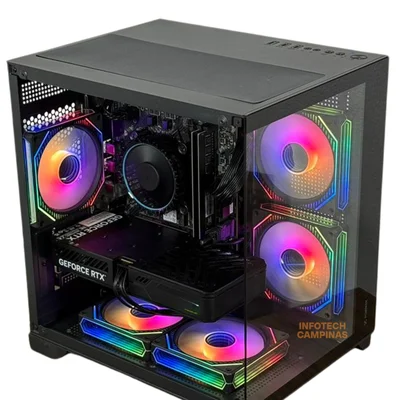PC Gamer Aquario Preto Ryzen 5 5500, Gtx 1660 Super 6gb, 16gb Ram, SSD Nvme 500gb, WINDOWS 11 Pro