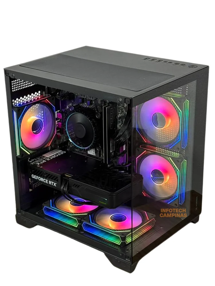 PC Gamer Aquario Preto Ryzen 5 5500, Gtx 1660 Super 6gb, 16gb Ram, SSD Nvme 500gb, WINDOWS 11 Pro