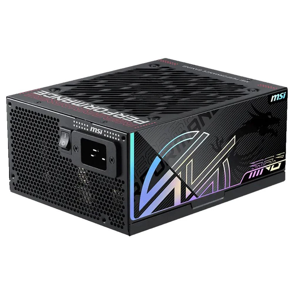 Fonte De Alimentação Msi 1300w Mpg Ai1300ts PCie5 80 Plus Titanium Full Modular Atx 3.0 PCie 5.0 306 Fonte De Alimentação Msi 1300w Mpg Ai1300ts PCie5 80 Plus Titanium Full Modular Atx 3.0 PCie 5.0 306