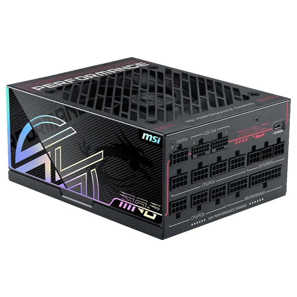 Fonte De Alimentação Msi 1300w Mpg Ai1300ts PCie5 80 Plus Titanium Full Modular Atx 3.0 PCie 5.0 306 Fonte De Alimentação Msi 1300w Mpg Ai1300ts PCie5 80 Plus Titanium Full Modular Atx 3.0 PCie 5.0 306