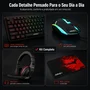 Kit Gamer Completo 4 Em 1 Arvex Teclado Abnt2 Mouse Headset Mousepad