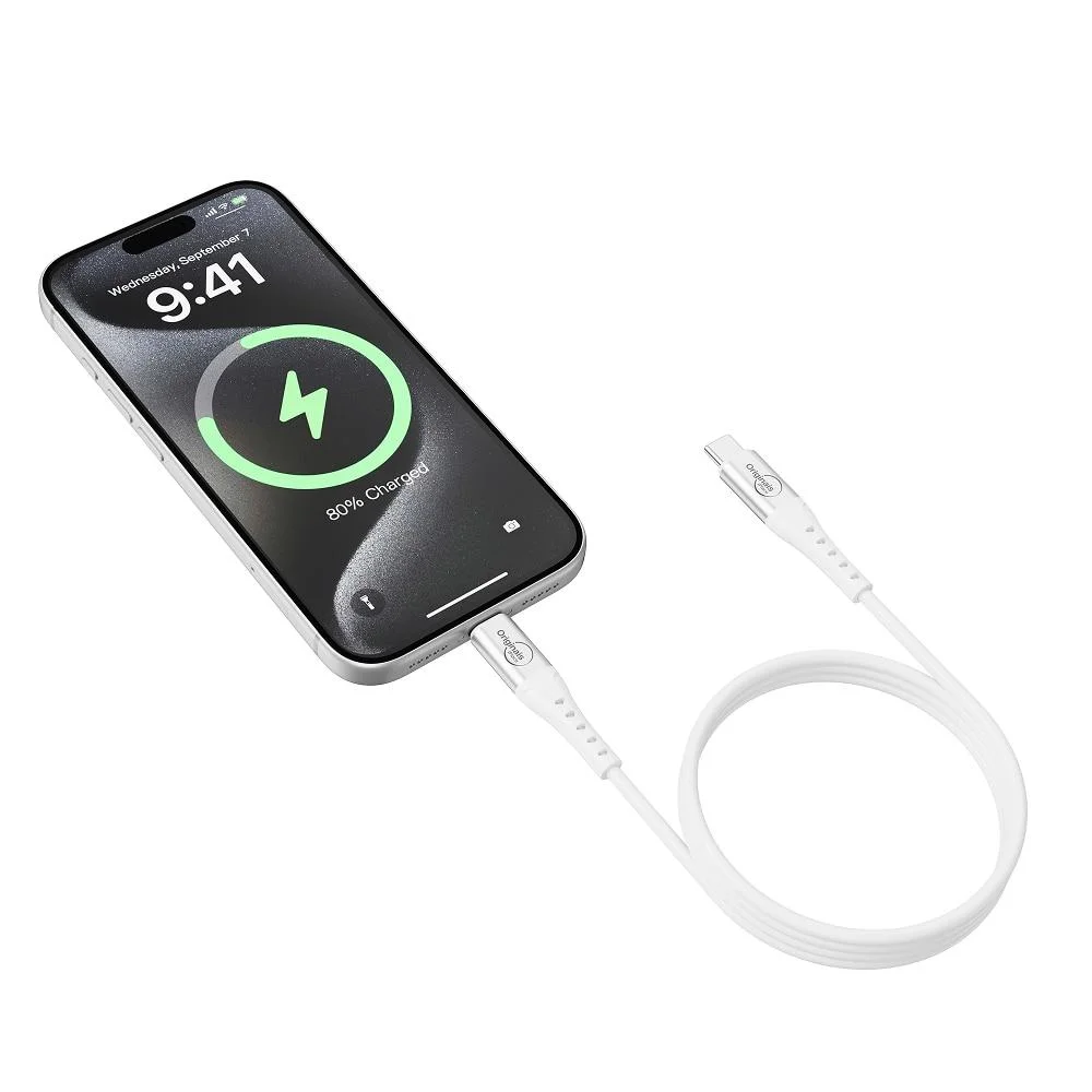 Imagem 4 de 4 do produto Cabo Magnético Usb-c 1,2m, Silicone,   Iplace, Branco