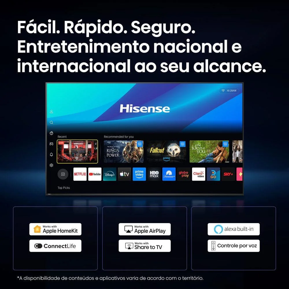 Imagem 2 de 5 do produto Smart Tv Hisense 50 " 50a6nv DLED 4k Upscaler Aipq Dolby Vision Sistema Vida