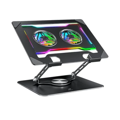 Base Para Notebook Giratória C3tech Nbc-1100bk 17,3" RGB