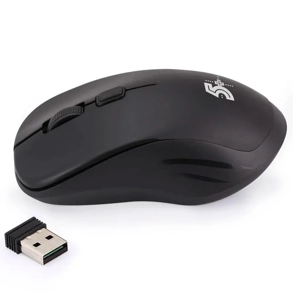 Mouse Office Sem Fio 5+ Mw-500, 1000 Dpi, 2.4ghz, Preto - 015-0080 Mouse Office Sem Fio 5+ Mw-500, 1000 Dpi, 2.4ghz, Preto - 015-0080
