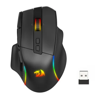 Mouse Gamer Redragon Viper Fly, RGB, Usb-c/wf/blt, 26000dpi, 10 Botões, Black - M925-wl-f