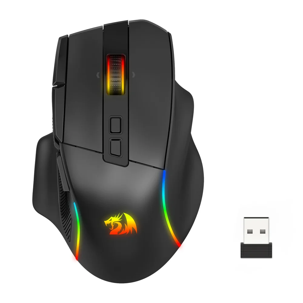 Mouse Gamer Redragon Viper Fly, RGB, Usb-c/wf/blt, 26000dpi, 10 Botões, Black - M925-wl-f Mouse Gamer Redragon Viper Fly, RGB, Usb-c/wf/blt, 26000dpi, 10 Botões, Black - M925-wl-f