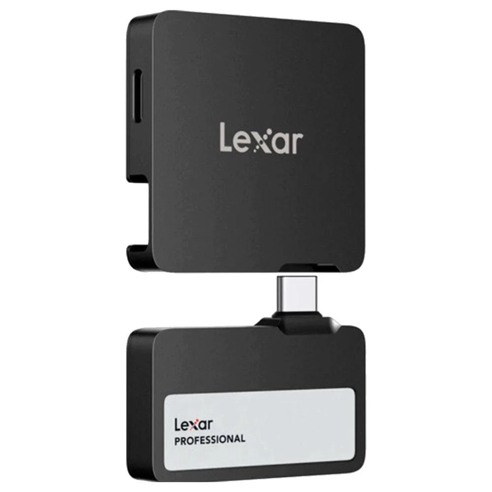 Imagem 2 de 3 do produto SSD Portatil Lexar 1TB Hub Usb 3.2 Preto - Lsl400s001t-rnbng