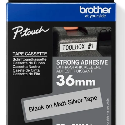 Fita Industrial Brothertzesm961 36mm Preto/prata Fosco
