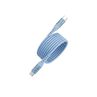 Cabo Magnético Usb-c 1,2m, Silicone,   Iplace, Azul