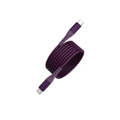 Cabo Magnético Usb-c 1,2m, Silicone,   Iplace, Roxo