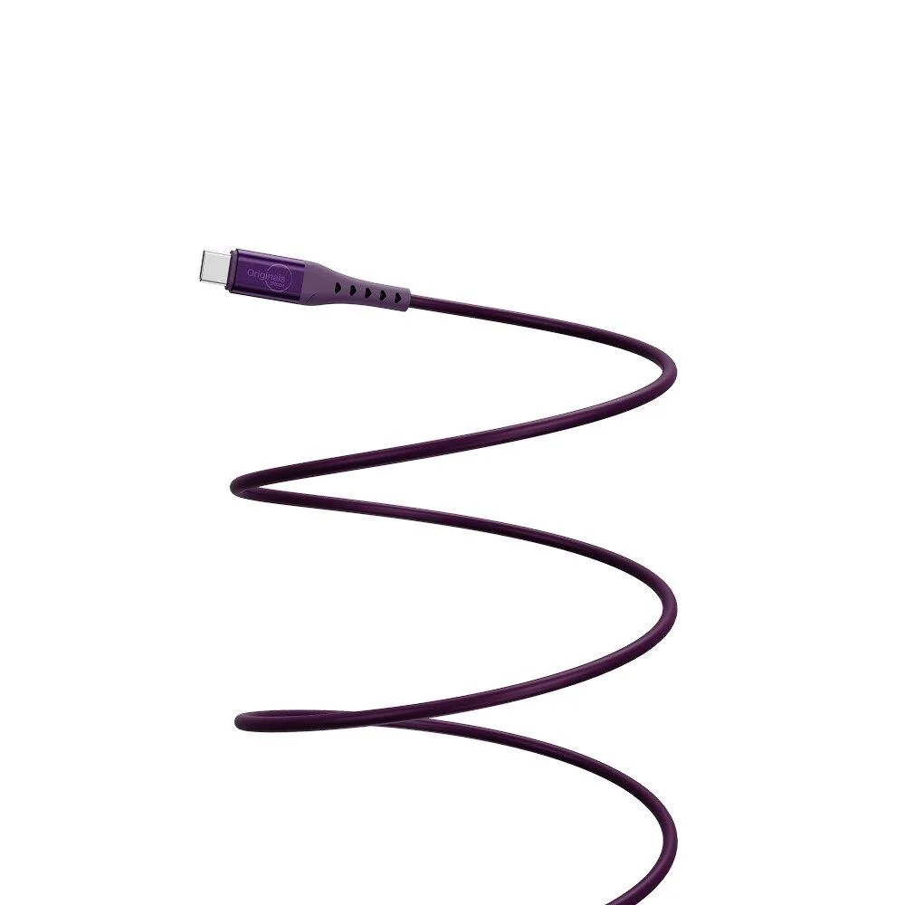 Imagem 3 de 4 do produto Cabo Magnético Usb-c 1,2m, Silicone,   Iplace, Roxo