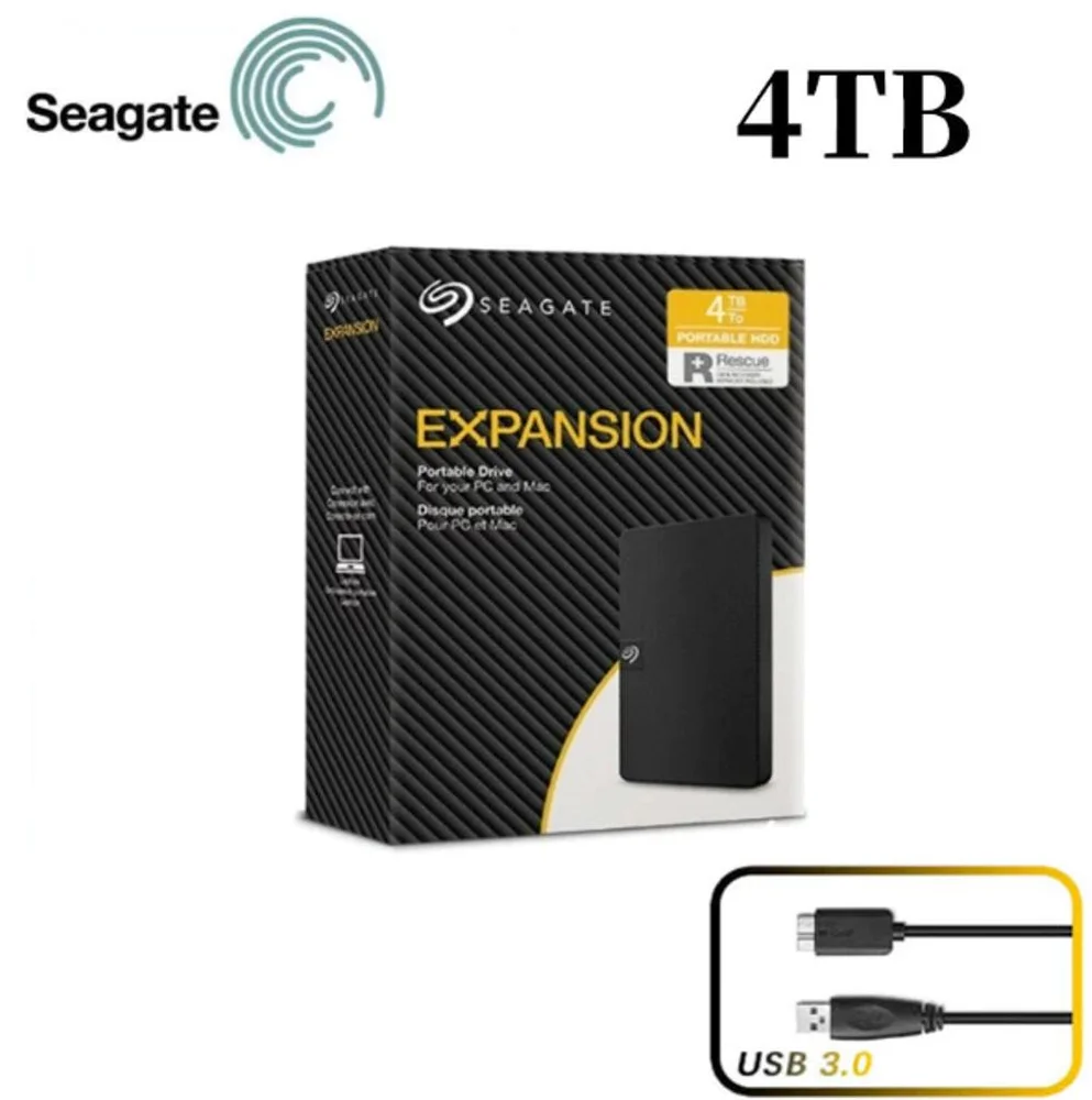 Hd Externo Portátil Seagate Expansion 4TB Preto Hd Externo Portátil Seagate Expansion 4TB Preto