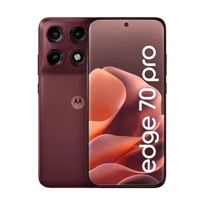 Smartphone Motorola Edge 70 Pro 512gb 5g - Vinho, 24gb (12gb Ram+12gb Ram Boost), 4 Câmeras De 50mp, Tela De 6,8" E Bateria 6500mah