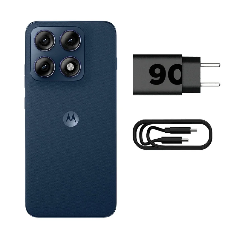Smartphone Motorola Edge 70 Pro 512gb 5g - Azul Escuro, 24gb (12gb Ram+12gb Ram Boost), 4 Câmeras De 50mp, Tela De 6,8" E Bateria 6500mah