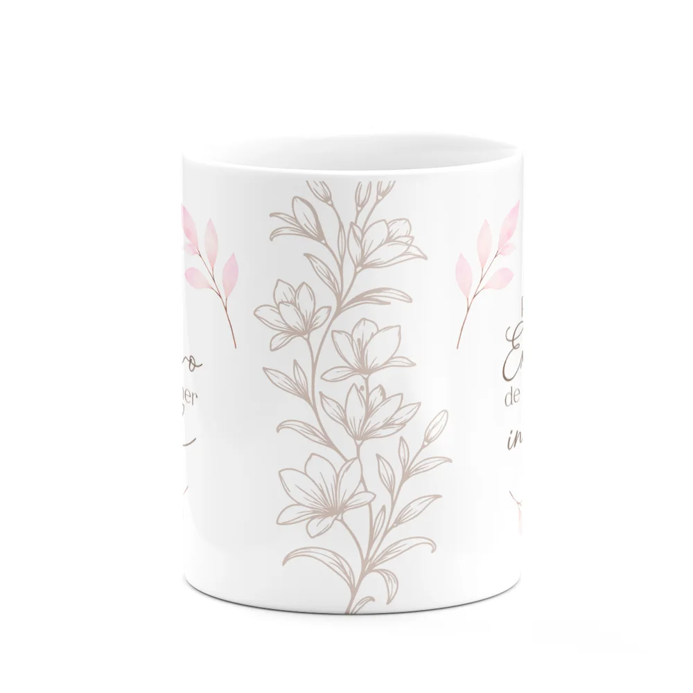 Imagem 4 de 5 do produto Caneca Floral Mulheres - Exclusivo De Uma Mulher Incrível