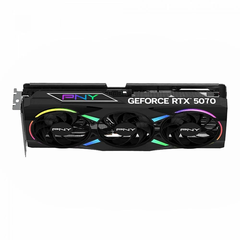 Placa De Vídeo Pny Nvidia Geforce RTX 5070 Epic-x RGB Oc Triple Fan, 12gb, Gddr7, Dlss, Ray Tracing, Vcg507012tfxxpb1-o Placa De Vídeo Pny Nvidia Geforce RTX 5070 Epic-x RGB Oc Triple Fan, 12gb, Gddr7, Dlss, Ray Tracing, Vcg507012tfxxpb1-o
