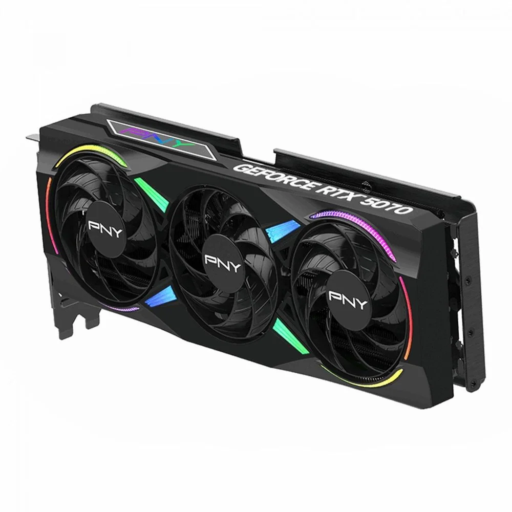Placa De Vídeo Pny Nvidia Geforce RTX 5070 Epic-x RGB Oc Triple Fan, 12gb, Gddr7, Dlss, Ray Tracing, Vcg507012tfxxpb1-o Placa De Vídeo Pny Nvidia Geforce RTX 5070 Epic-x RGB Oc Triple Fan, 12gb, Gddr7, Dlss, Ray Tracing, Vcg507012tfxxpb1-o