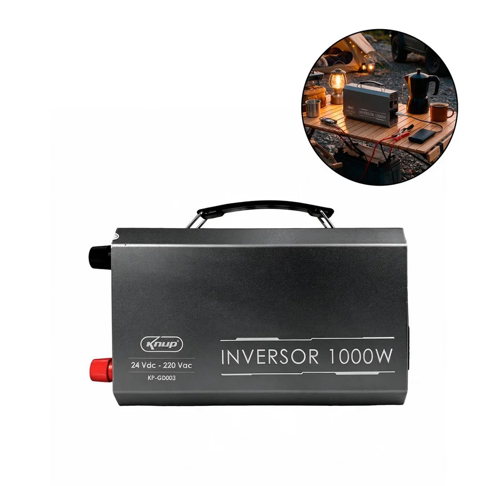 Inversor De Tensão 1000w 24v 220v Onda Senoidal Modificada