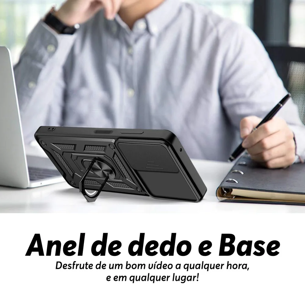 Imagem 3 de 5 do produto Capa Militar P/ Motorola Moto G23 - Capinha Case Protetora Anti Impacto Queda Armadura Resistente