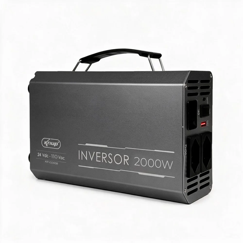 Inversor De Tensão 2000w 24v 110v Onda Senoidal Veicular Inversor De Tensão 2000w 24v 110v Onda Senoidal Veicular