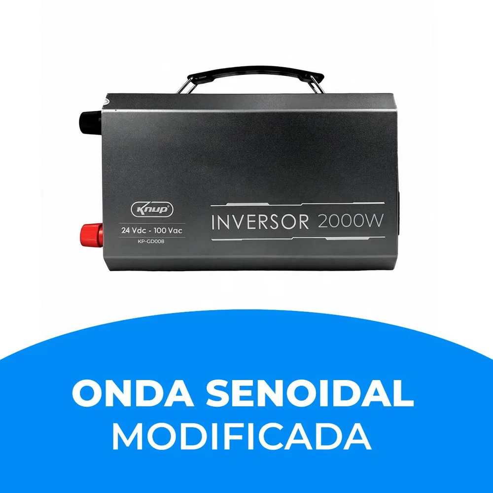 Inversor De Tensão 2000w 24v 110v Onda Senoidal Veicular Inversor De Tensão 2000w 24v 110v Onda Senoidal Veicular