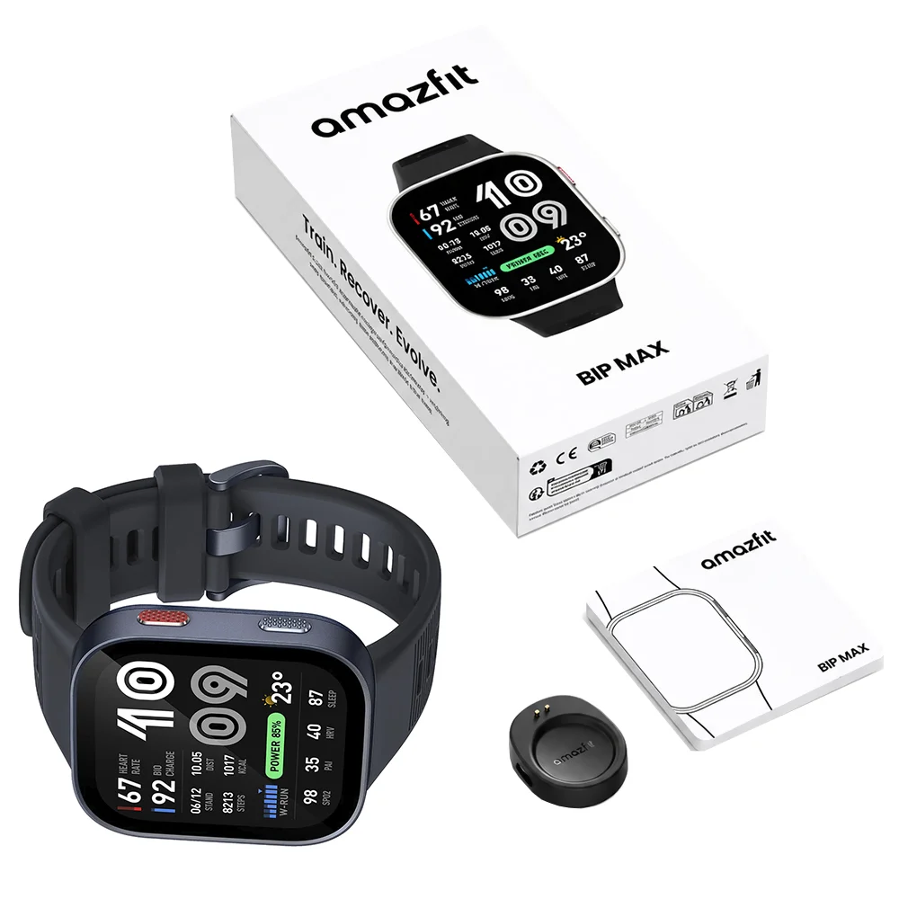 Imagem 4 de 5 do produto Relógio Smartwatch Amazfit Bip Max ( Azul ) Gps, Integrado AmoLED, Duração De Até 20 Dias,