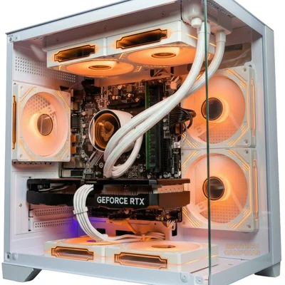 PC Gamer Aquario Branco Ryzen 7 5700x | Rx 9060 Xt 16gb | 32gb Ram | SSD Nvme 1TB | Water Cooler 240mm | Win11 Pro