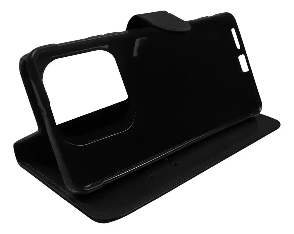 Capa Carteira Abre E Fecha Estojo Flip Para Moto Edge 60 Neo 5g Preto Capa Carteira Abre E Fecha Estojo Flip Para Moto Edge 60 Neo 5g Preto