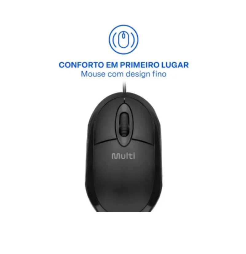 Imagem 5 de 5 do produto Kit Teclado E Mouse Multi Cf600 Usb Tc609 Preto