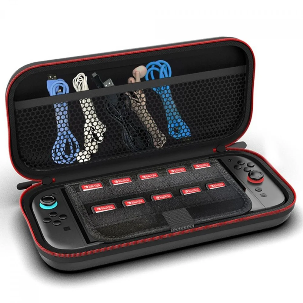 Imagem 4 de 5 do produto Kit 9 Em 1 Ipega Para Nintendo Switch 2, Case + Capa De Silicone + Película + Acessórios, Preto, Pg-2194p