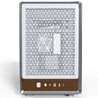 Gabinete Montech Heritage, Mini Tower, Couro E Metal, Matx, Sem Fonte, Sem Fan, Branco