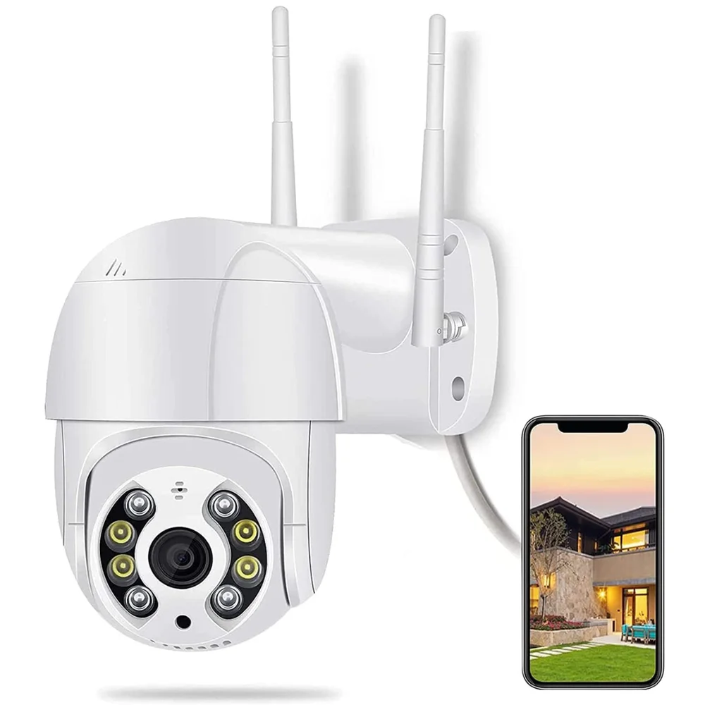 Câmera De Segurança Wi-fi Ptz Full Hd 1080p Ip66 Visão Noturna Abq-a8
