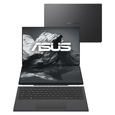 Notebook Asus Zenbook Duo, Intel Core Ultra X9 378h, 32gb, 1TB SSD, WINDOWS 11 Home, 14" Duas Telas OLED 2.8k, Moher Gray