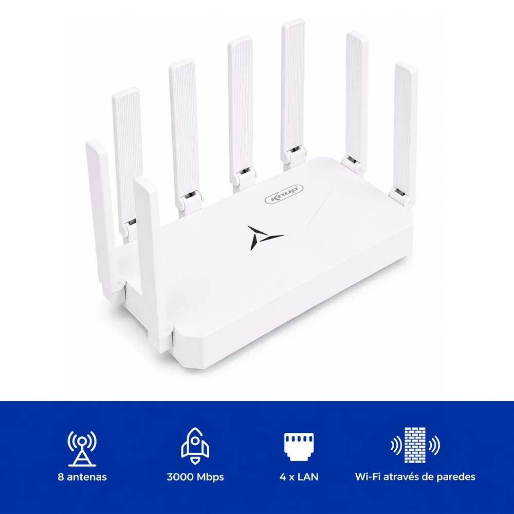 Imagem 5 de 5 do produto Roteador Wireless Wifi 6 Ax Alta Performance Rede Doméstica
