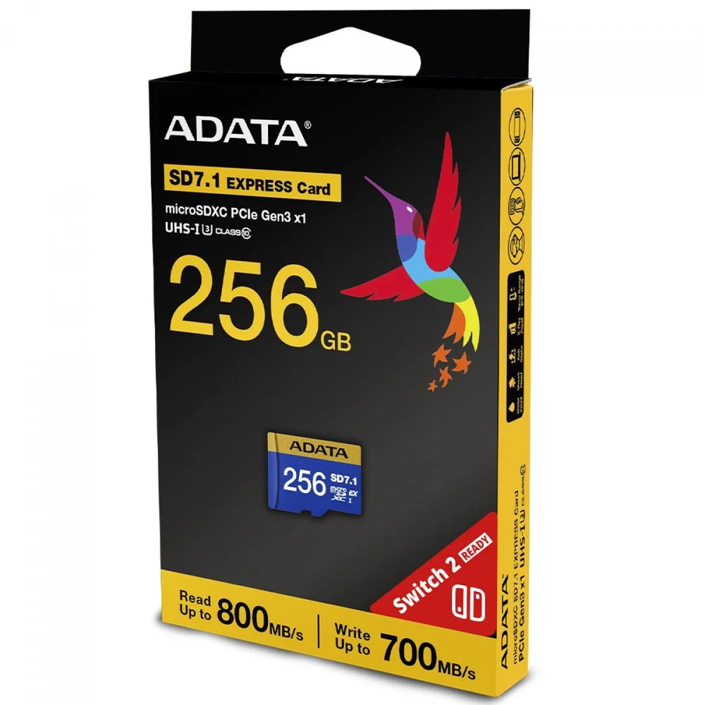 Imagem 2 de 4 do produto Cartão De Memória Express Adata Premier Extreme Microsdxc Sd7.1, 256gb, Classe 10, Ud256gex3l1-c