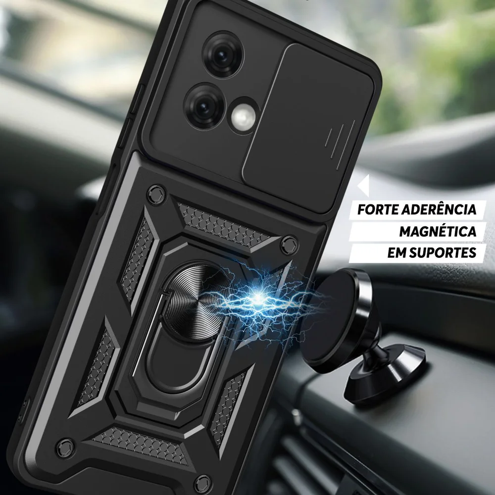Imagem 4 de 5 do produto Capa Militar P/ Motorola Moto G84 - Capinha Case Protetora Anti Impacto Queda Armadura Resistente