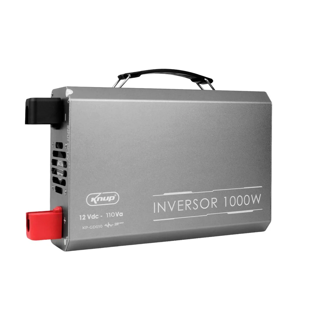 Inversor De Tensão 1000w 12v 110v Onda Senoidal Pura Veicular