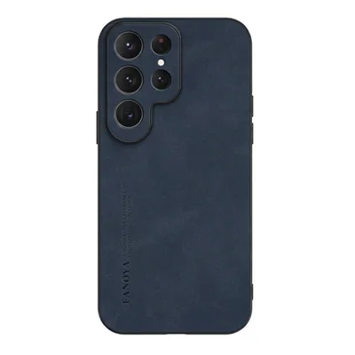 Brcshop | Capinha Samsung Galaxy S26 Ultra Aveludada Suede - Capa Protetora Anti Impacto Toque Macio - Cor: Azul