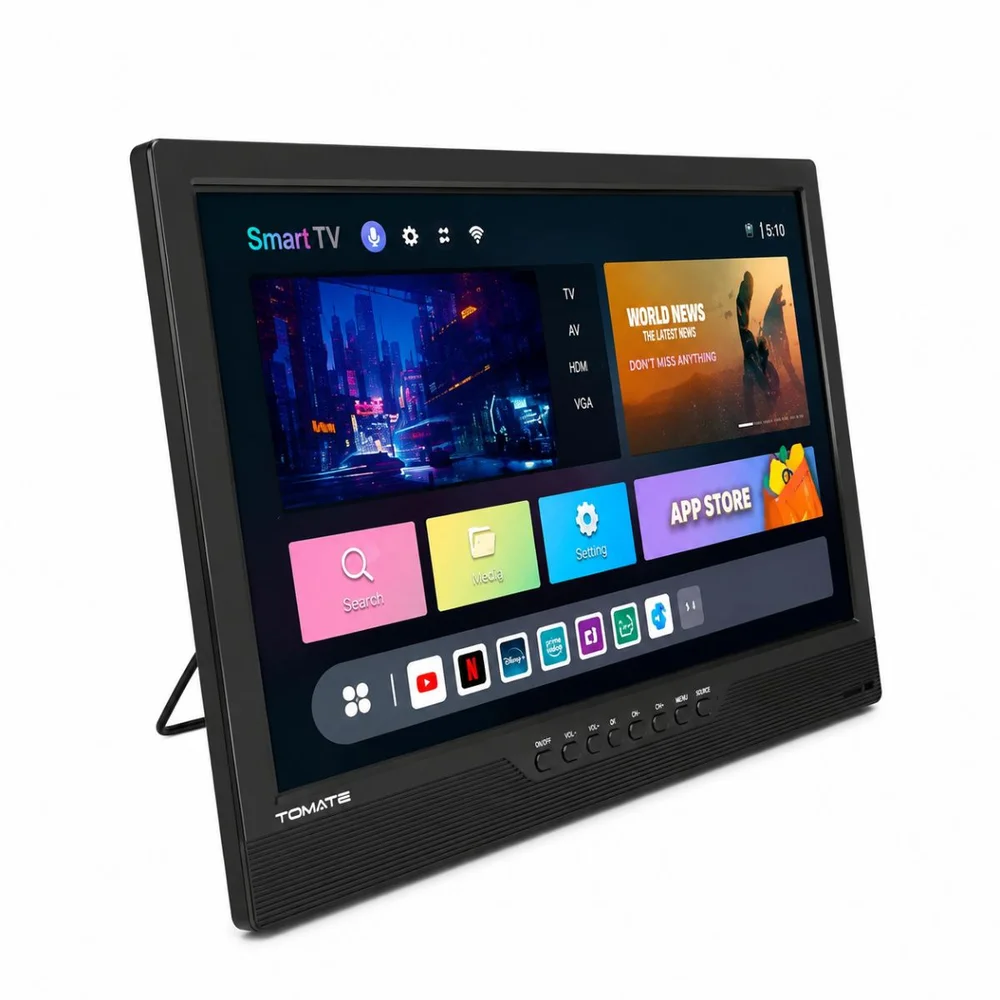 TV Smart 19" Portátil Tomate MTM-1912 TV Digital ISDB-T Bluetooth HDMI USB Miracast