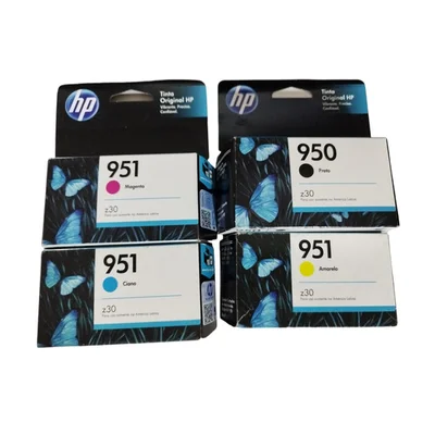 Kit 4 Cartuchos 950 951 Officejet 8610 8620 8100 8600 8630