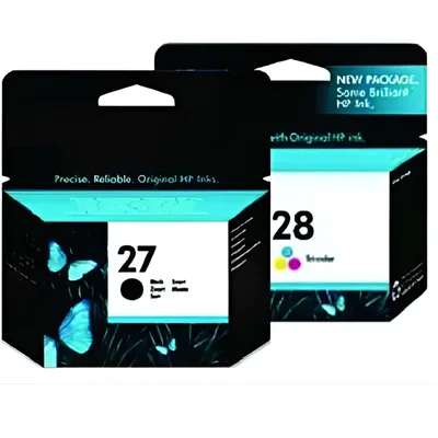 Kit Cartucho Hp 27+ Hp 28 Lacrado Hp