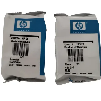 Kit Cartucho Hp 27b + Hp 28 No Bombom