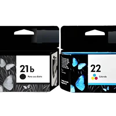 Kit Cartuchos 21b Preto 22 Color Lacrados