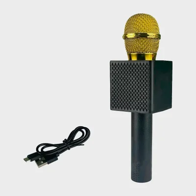 Microfone Bluetooth Karaokê Efeito De Voz Al-917 Altomex