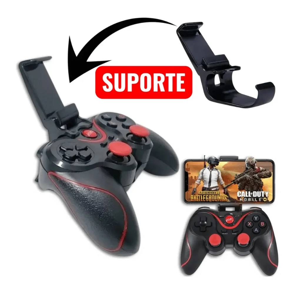 Imagem 3 de 4 do produto Controle Gamepad Bluetooth Al-g7 K Android Ios PC Cor Preto