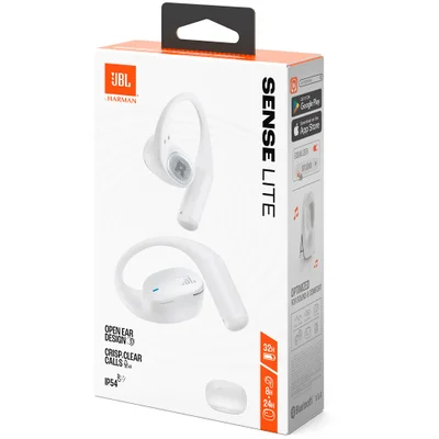 ★美品★JBL SENSE LITE ワイヤレスイヤホン ホワイト Fone de Ouvido Sem Fio JBL Sense Lite Open Sound