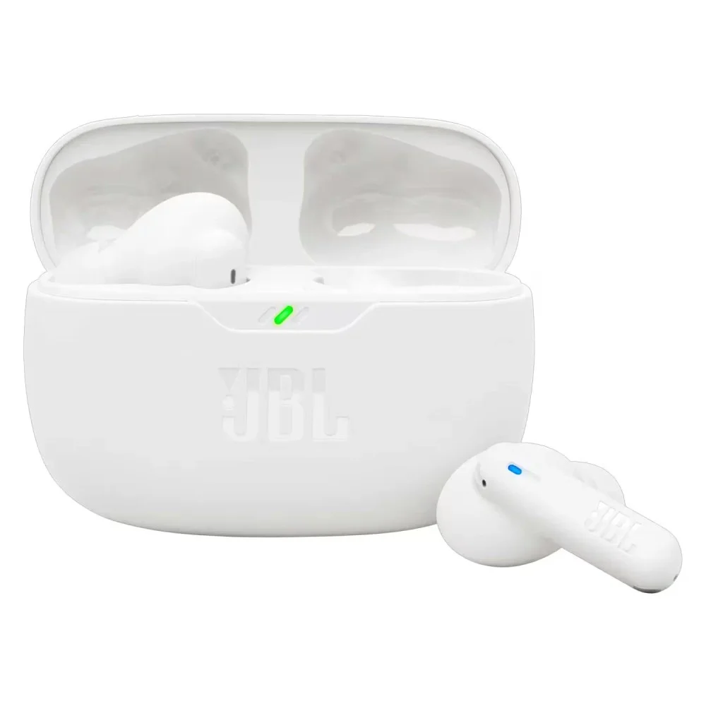 Fone De Ouvido Sem Fio Jbl Wave Beam 2 Bluetooth 5.3 Ip54 Cancelamento De Ruído Branco Intra-auricular Microfone