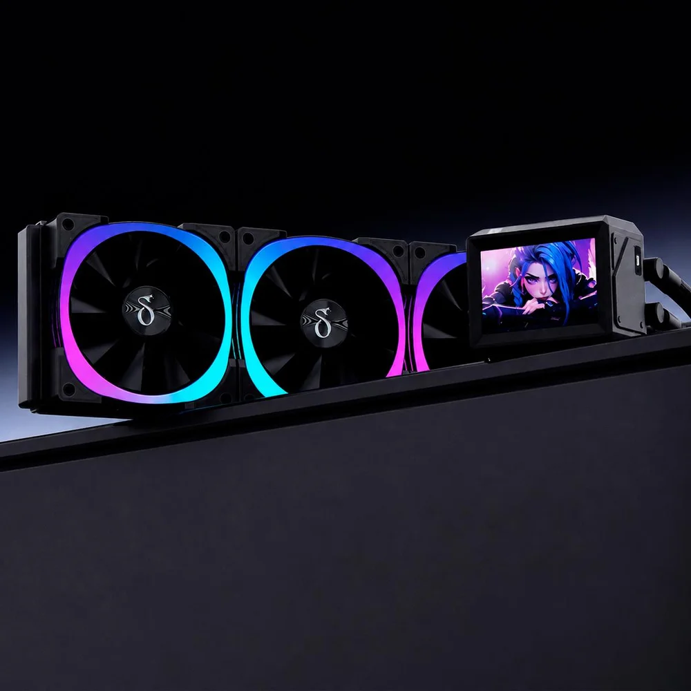Imagem 2 de 5 do produto Water Cooler Líquido 360mm RGB Lcd Alto Desempenho